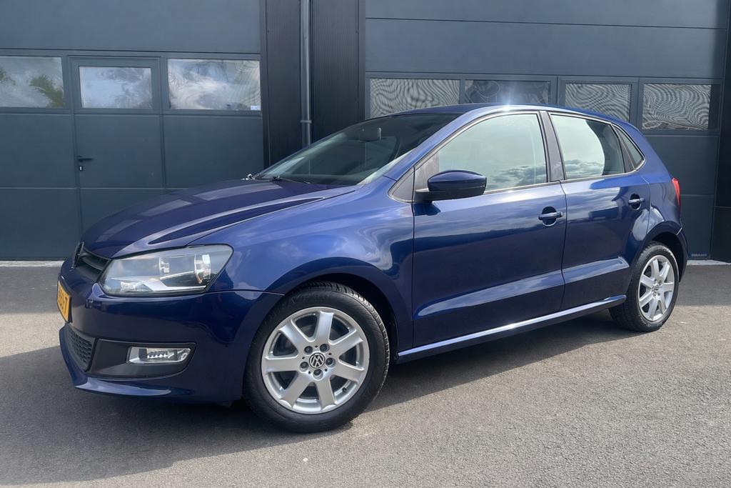 Volkswagen Polo 1.4 16V FSI 63KW 2011 Blauw, Voorwielaandrijving, 970 kg, Stof, 40 €/maand
