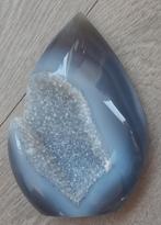 Druzy Agaat geode met kristal, Ophalen of Verzenden, Mineraal