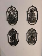 Set van 4 tinnen wandborden: De Vier Seizoenen, Ophalen