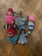 Verzameling vintage knijpbeestjes / knijppoppetjes, Ophalen of Verzenden, Gebruikt