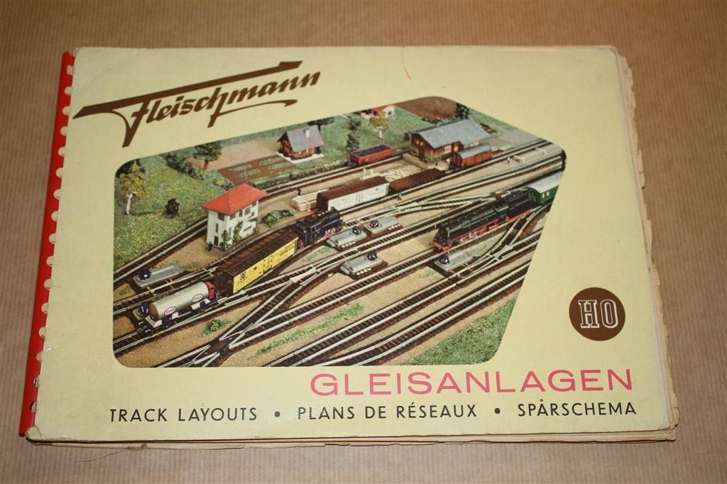 Catalogus - Fleischmann Gleisanlagen - 1956 !!, Wisselstroom, Gebruikt, Wagon, Ophalen of Verzenden