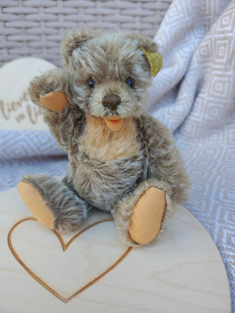 Vintage Steiff bijzonder mooi karakter  knop/label, Ophalen of Verzenden, Gebruikt, Stoffen beer, Steiff