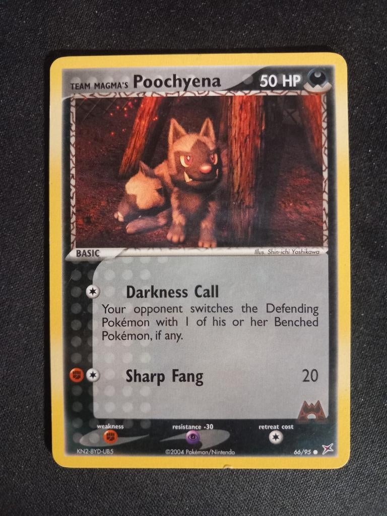 Pokemon Magma's Poochyena 66/95 Magma vs Aqua Excellent, Verzenden, Zo goed als nieuw, Losse kaart