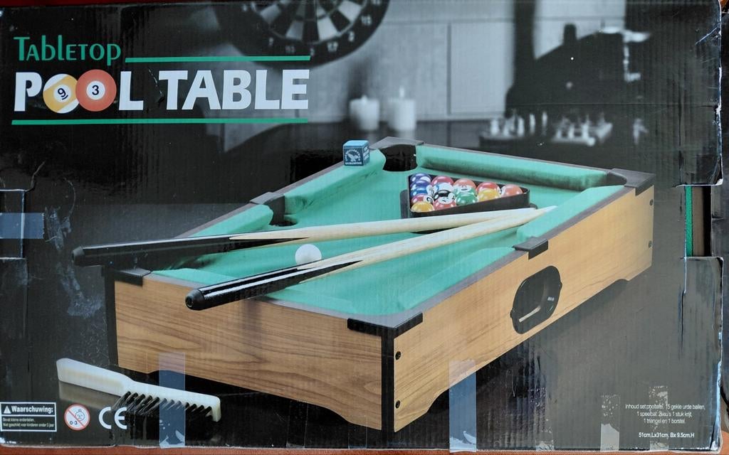 tafel pooltable, Sport en Fitness, Biljarten en Poolen, Ophalen, Pooltafel