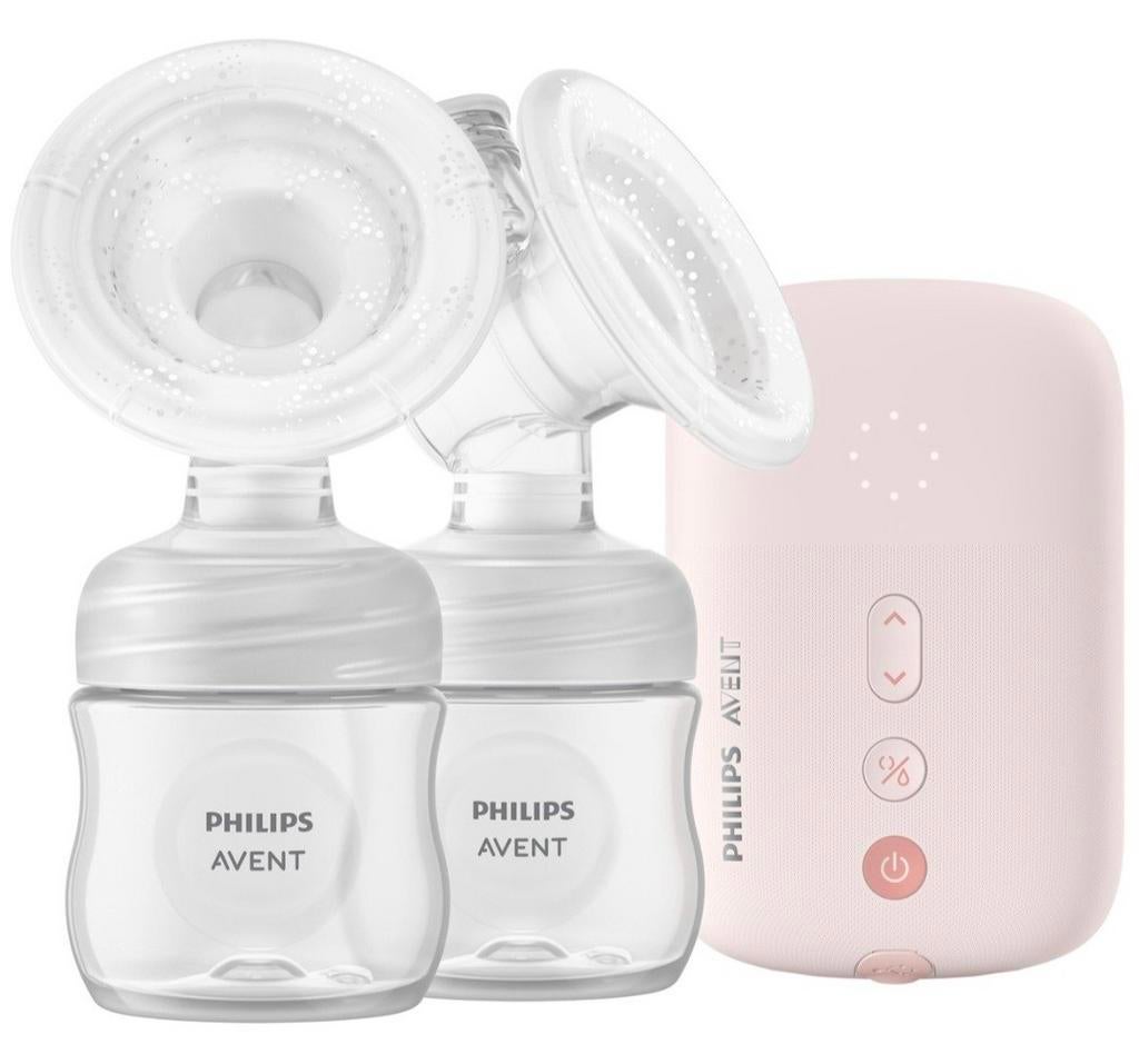 Philips Avent Dubbele Elektrische Borstkolf + flessen, Ophalen, Gebruikt