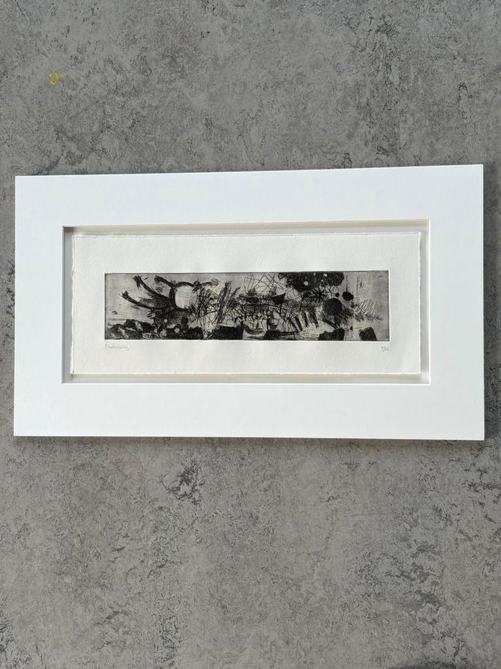 Jef Diederen, ets,, Antiek en Kunst, Kunst | Etsen en Gravures, Ophalen of Verzenden