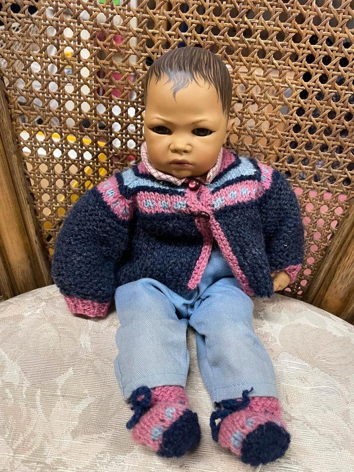 Originele Babypop van Heidi Ott, ong 32cm., Verzamelen, Poppen, Zo goed als nieuw, Pop, Ophalen of Verzenden