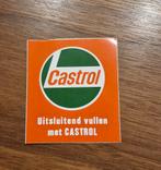 6279Vintage Castrol sticker - Uitsluitend vullen met Castrol, Ophalen of Verzenden