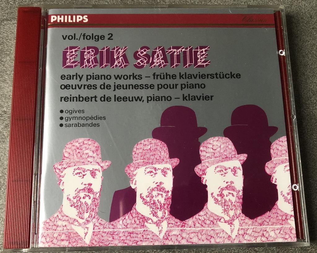 ERIK SATIE - EARLY PIANO WORKS VOL 2 - REINBERT DE LEEUW, Ophalen of Verzenden, Modernisme tot heden, Zo goed als nieuw, Kamermuziek