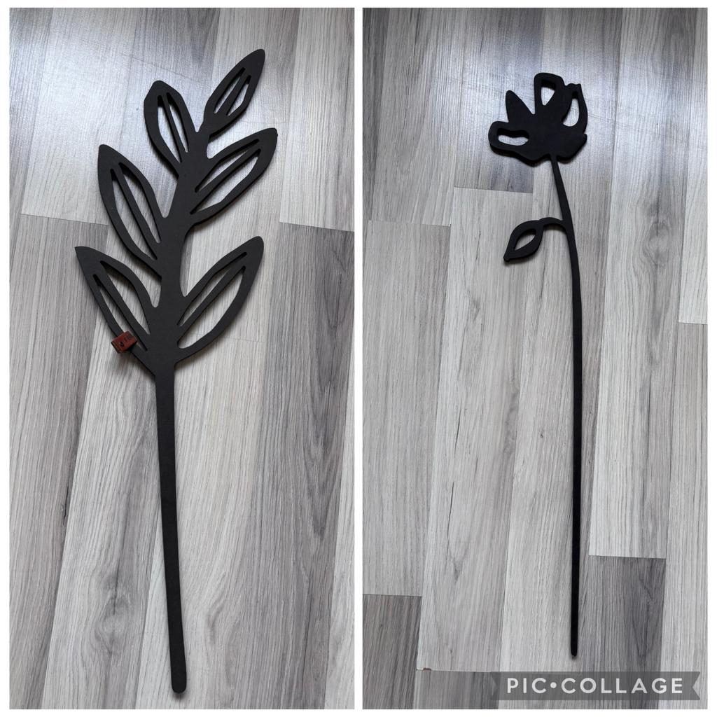 2 houten bloemen, Ophalen, Zo goed als nieuw