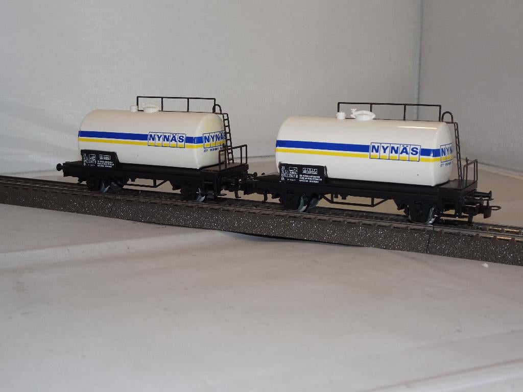 2 x Marklin 4532 SJ ketelwagon NYNAS NIEUW in OVP (#913), Wisselstroom, Ophalen of Verzenden, Märklin, Nieuw