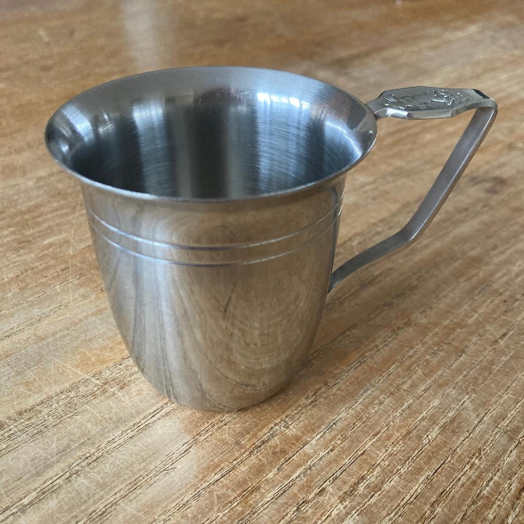 Vintage Sola GZ Bruintje Beer rvs kinderbeker, Ophalen of Verzenden