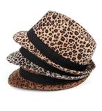 Luipaard trilby hoed / heren dames fedora jazz tijger panter, Verzenden, Nieuw, Hoed