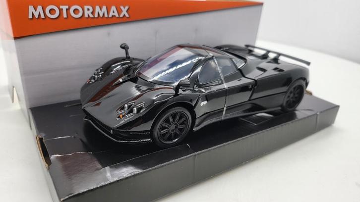MotorMax, Pagani Zonda F, zwart, Hobby en Vrije tijd, Modelauto's | 1:24, Nieuw, Auto, Motormax, Ophalen of Verzenden