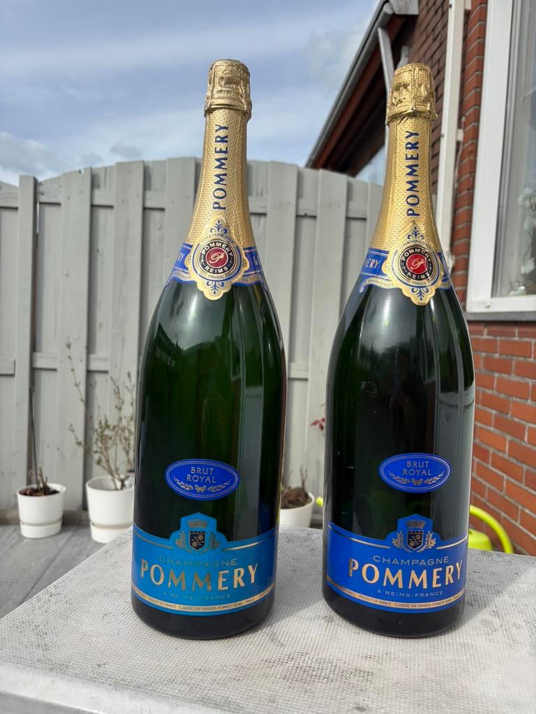 Pommery champagne jeroboam (3 liter) dummy., Ophalen of Verzenden, Zo goed als nieuw, Frankrijk, Champagne