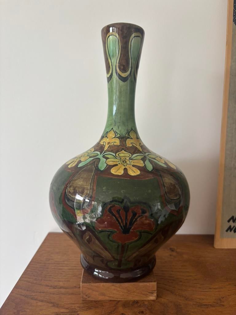 Gave de Distel art nouveau vaas, Ophalen of Verzenden