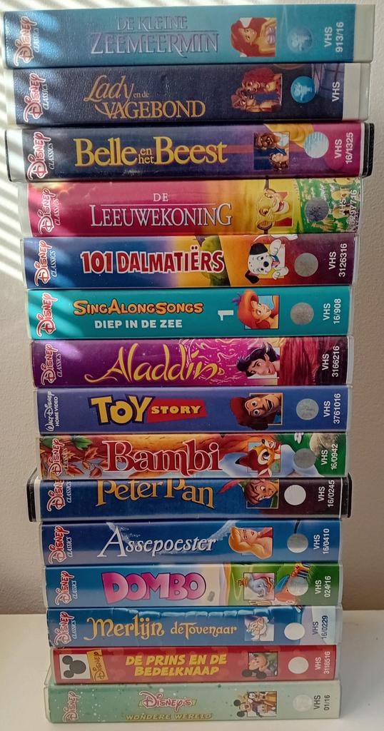15x Disney Videobanden (VHS), Cd's en Dvd's, VHS | Kinderen en Jeugd, Alle leeftijden, Ophalen of Verzenden, Zo goed als nieuw