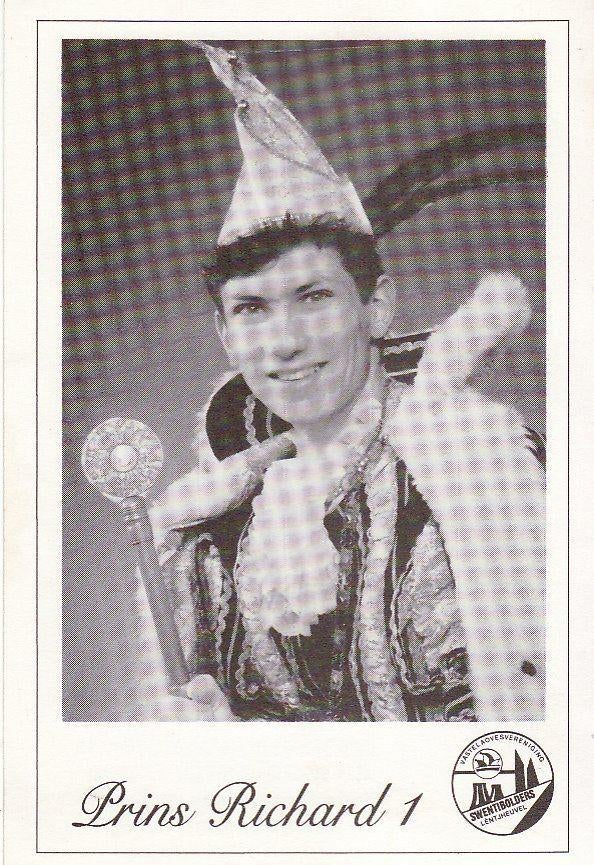 Geleen-Lindenheuvel Prins Richard - mooie Carnavalskaart, Verzamelen, Ansichtkaarten | Nederland, Verzenden, 1960 tot 1980, Ongelopen