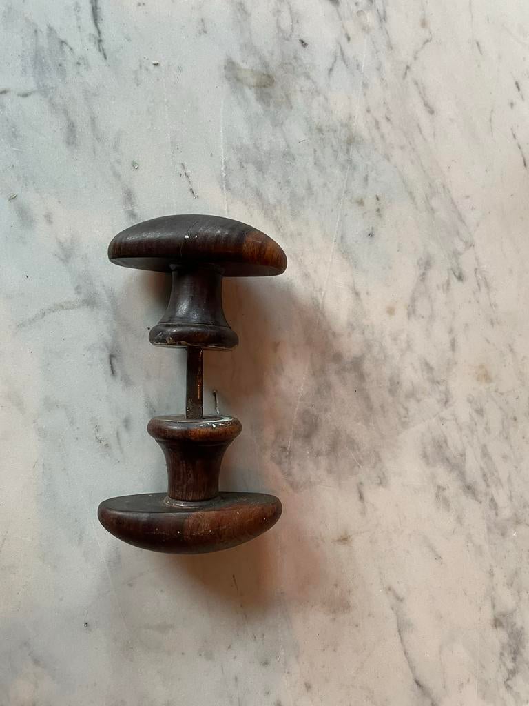 Antieke Coromandel Houten Deurklink - Uniek Stuk, Antiek en Kunst, Ophalen of Verzenden