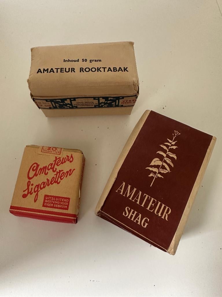 Vintage tabak - Amateur Shag/Sigaretten/Rooktabak, Ophalen of Verzenden, Gebruikt, Tabaksdoos of Verpakking