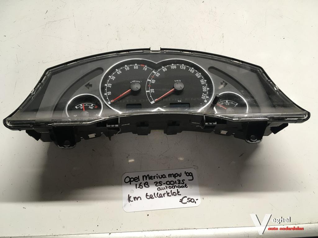 Opel Meriva 1.6 automaat 2009 2500135  Km Tellerklok  132428, Gebruikt, -, -, Ophalen of Verzenden