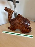 Handgesneden houten kameel 30cm – Groot decoratief beeld, Ophalen of Verzenden