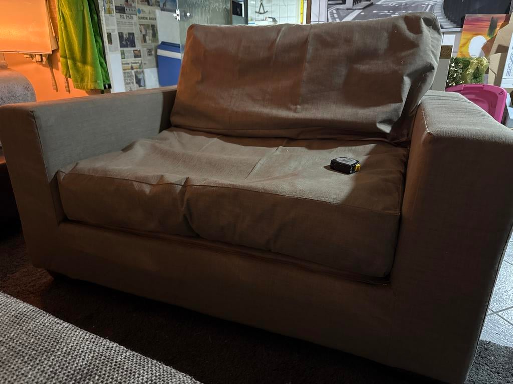 Love Seat voor buiten onder overkapping, 100 tot 125 cm, Tweepersoons, Ophalen of Verzenden, Zo goed als nieuw