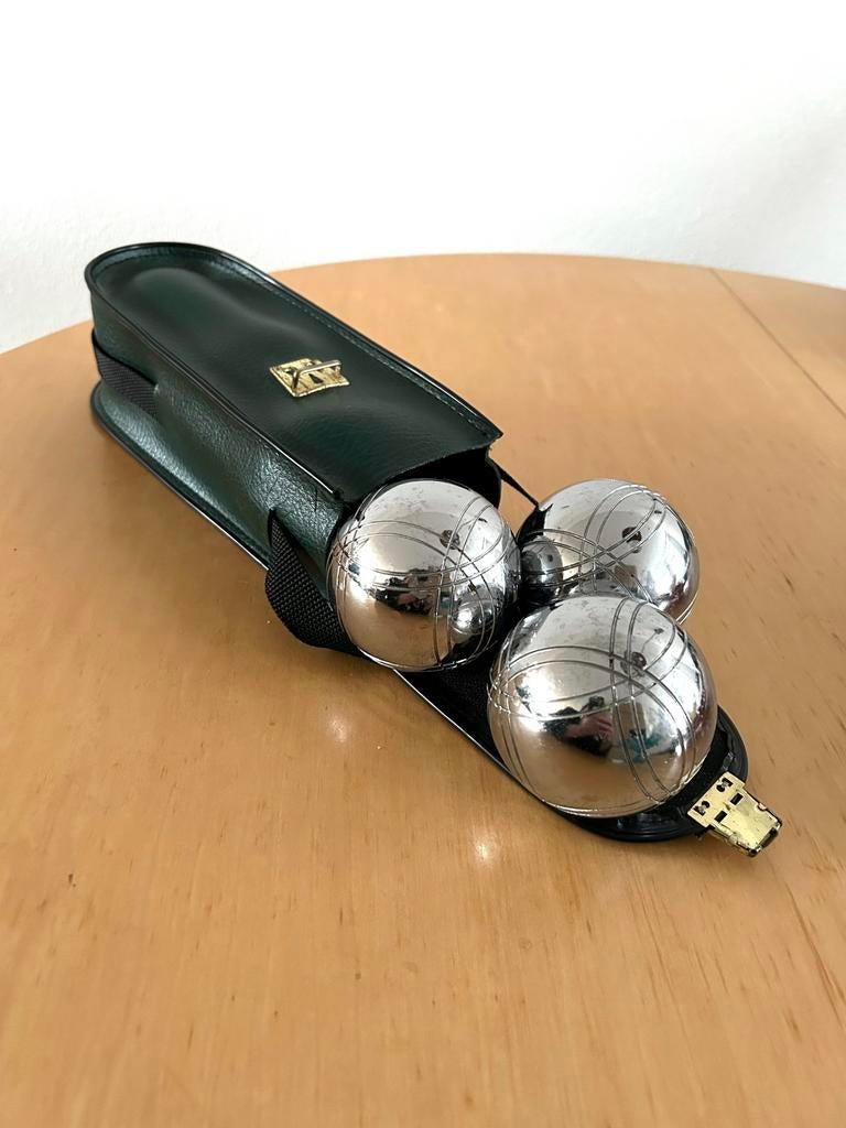 Vintage jeu de boules set, Sport en Fitness, Ophalen of Verzenden, Gebruikt
