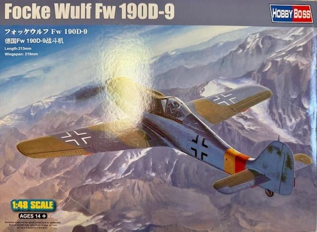 Coelianmodels, Hobby Boss, 81716, FW 190D-9, 1/48, € 19,99, Hobby en Vrije tijd, Modelbouw | Vliegtuigen en Helikopters, Nieuw