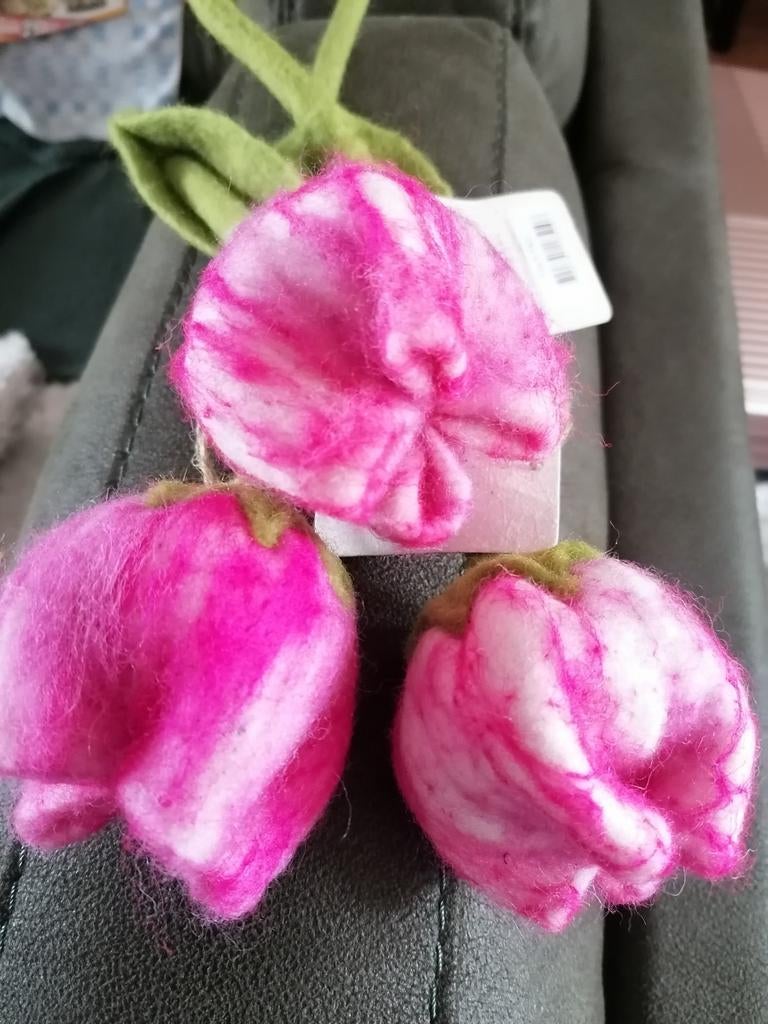 3 tulpen van stof, Ophalen of Verzenden, Nieuw