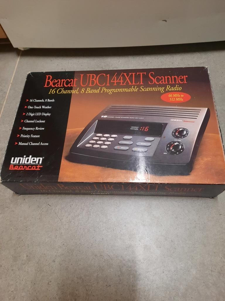 Uniden bearcat UBC144XLT scanner kerkradio, Ophalen of Verzenden, Gebruikt