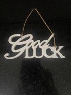 Riviera Maison houten sign ‘good luck’, Ophalen of Verzenden, Zo goed als nieuw