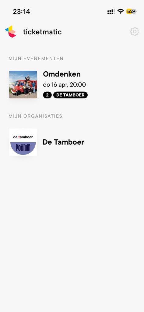 2x Ticket Omdenken 16-4, Twee personen, Overige typen