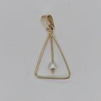 Gouden Hanger 14k (585) met Parel - Elegant Design, Overige voorstellingen, Ophalen of Verzenden, Zo goed als nieuw, Goud