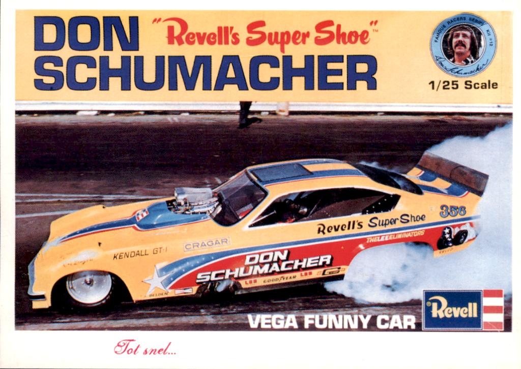 promotiekaart, Don Schumacher, Revell, Verzenden, 1980 tot heden, Ongelopen, Overige thema's