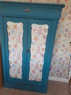 Boeren meidenkast blauw, Ophalen, Gebruikt, Kast, 105 cm of meer