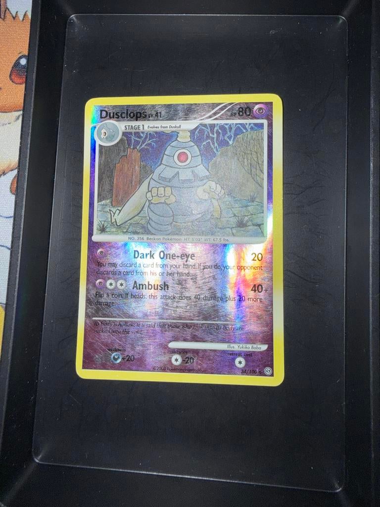 Dusclops 34/100 Reverse Holo - Stormfront, Hobby en Vrije tijd, Verzamelkaartspellen | Pokémon, Gebruikt, Losse kaart, Foil, Ophalen of Verzenden