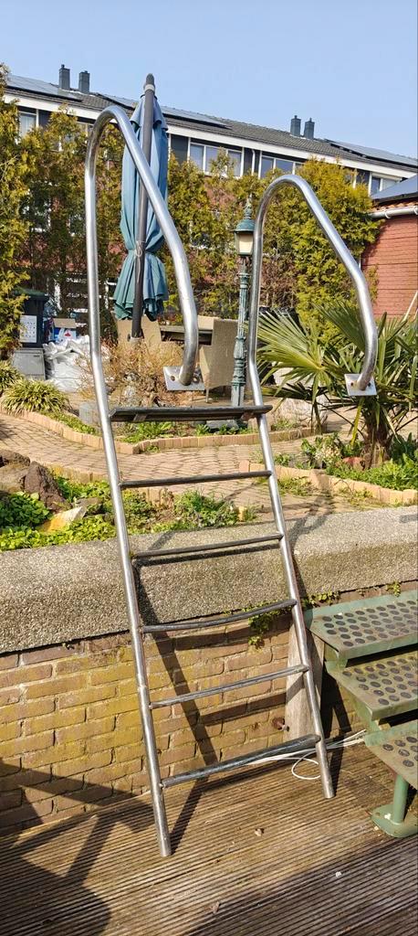 RVS Zwemtrap voor Zwembad of Steiger, Tuin en Terras, Zwembaden, Ophalen of Verzenden