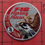KLU PATCH EMBLEEM 322 RF SQN F-16 SWIRL, ZILVEREN LETTERS, Verzenden, Luchtmacht, Nederland, Embleem of Badge