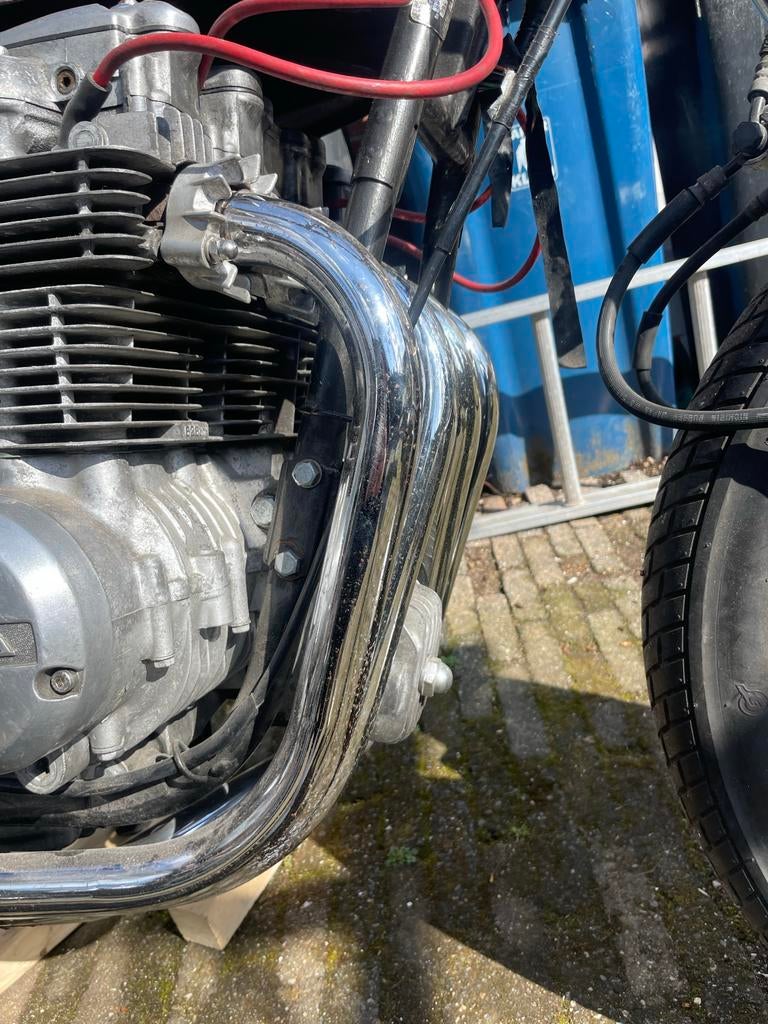Honda CB650 1980 parts: uitlaten, voorvelg, voorvork, zadels, Ophalen, Gebruikt