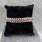 Gouden armband | 8K* | 22,1 gr | robijn met brilj | 403628, Ophalen of Verzenden, Zo goed als nieuw, Goud, Goud