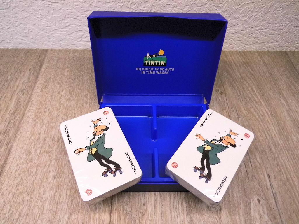 Bij kuifje in de auto speelkaarten, Verzamelen, Ophalen of Verzenden, Nieuw, Speelkaart(en)