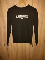 Zwarte sweater met 'IK HEB HONGER' opdruk - RUMAG., Ophalen, RUMAG., Zwart, Maat 34 (XS) of kleiner