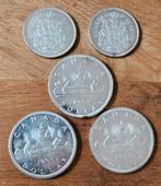 5 prachtige zilveren munten Canadees (dollars) - 93+ gram, Ophalen of Verzenden, Noord-Amerika, Setje, Zilver