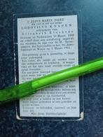 Bidprentje Nederweert Weert Lodovicus Knapen 1908 1945, Verzamelen, Ophalen, Bidprentje