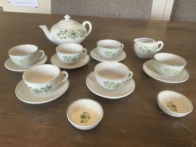 Uitgebreid Kinderserviesje (groen) van Douwe Egberts, Ophalen of Verzenden