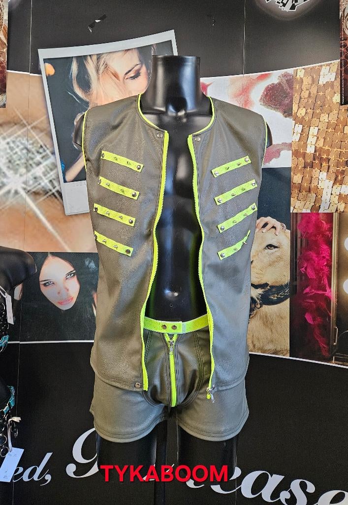 kinky party kleding mannen, Overige typen, Zwart, Nieuw, Ophalen of Verzenden
