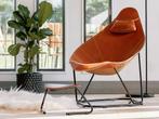 Ligstoel design, Huis en Inrichting, Fauteuils, Ophalen, Minder dan 75 cm, Leer, Zo goed als nieuw
