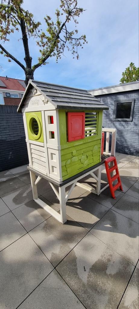 Smoby Speelhuisje met Glijbaan en Trapje, Ophalen