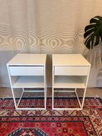 2x IKEA NACHTKASTJE - VIKHAMMER, Huis en Inrichting, Ophalen, Overige materialen, Gebruikt, Minder dan 45 cm